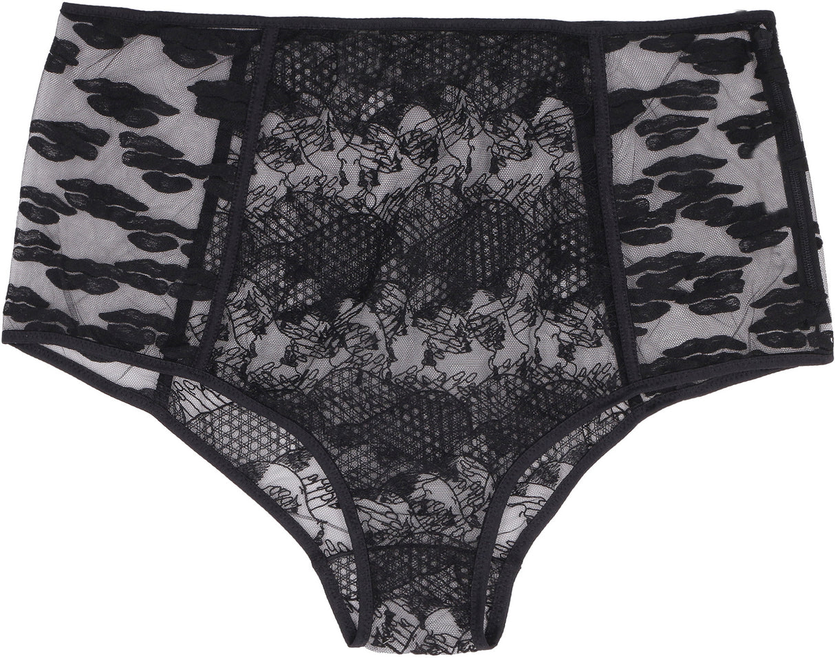 FENDI Feminine Black Lace Lingerie Set for Women - SS22 Collection