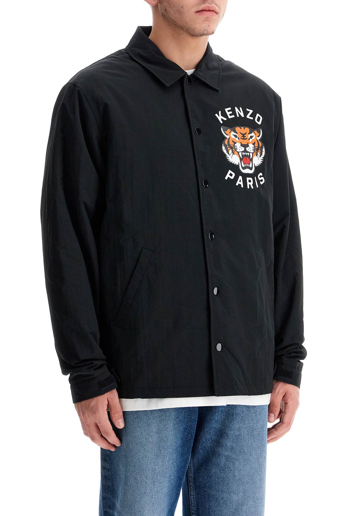 KENZO Lucky Tiger Nylon Overshirt - Size M