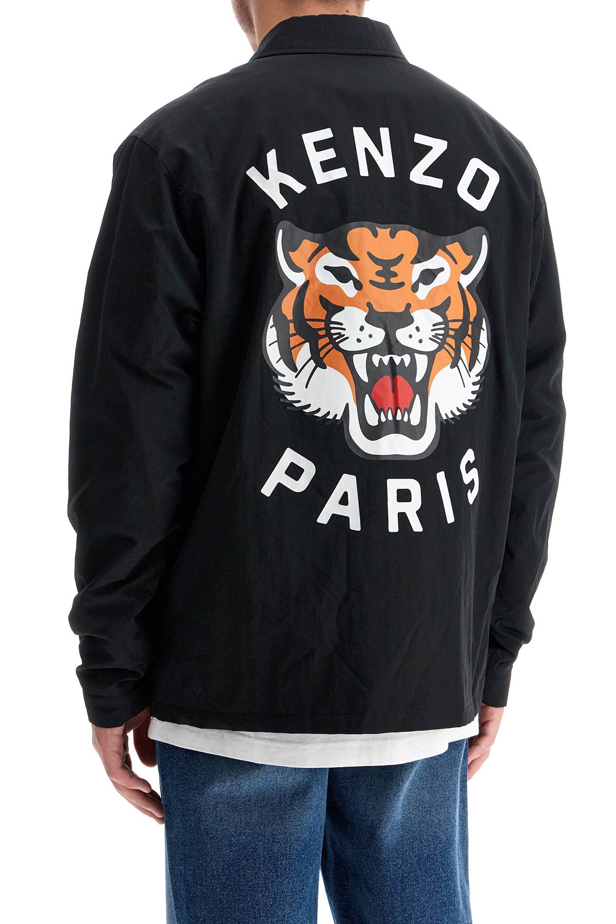 KENZO Lucky Tiger Nylon Overshirt - Size M