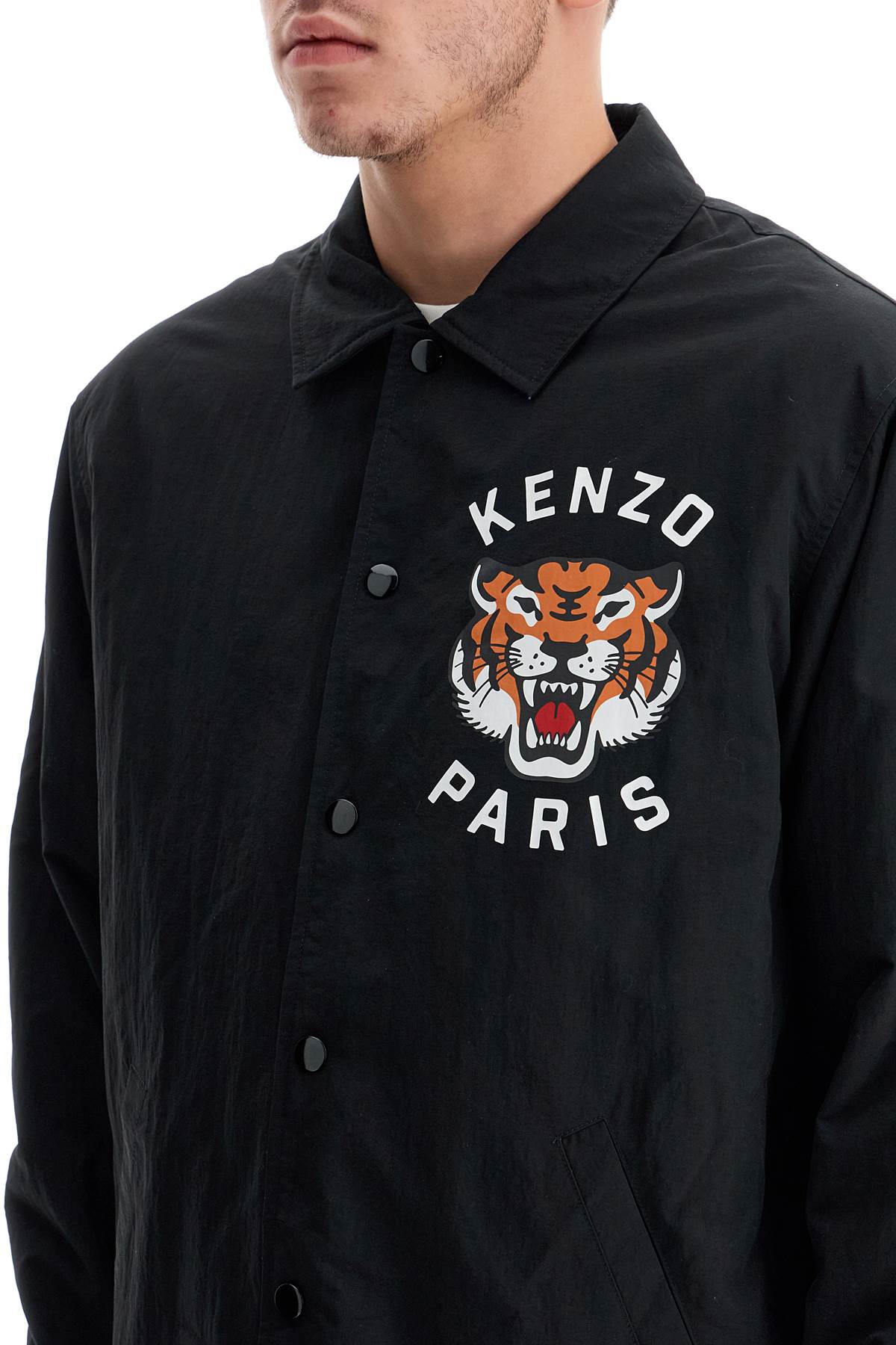 KENZO Lucky Tiger Nylon Overshirt - Size M