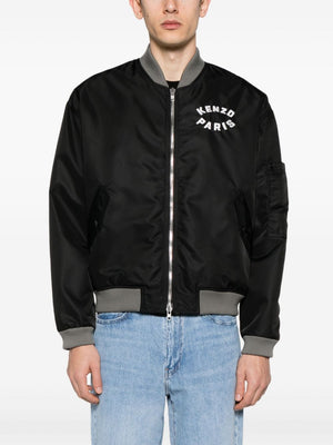 KENZO 2024 Men's Black Bomber Jacket for the Latest 24SS Season