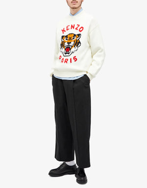 KENZO Lucky Tiger Logo Sweater - Men's Long Sleeve Essential