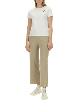 KENZO Chic Cropped Wool Pants for Women - Size S