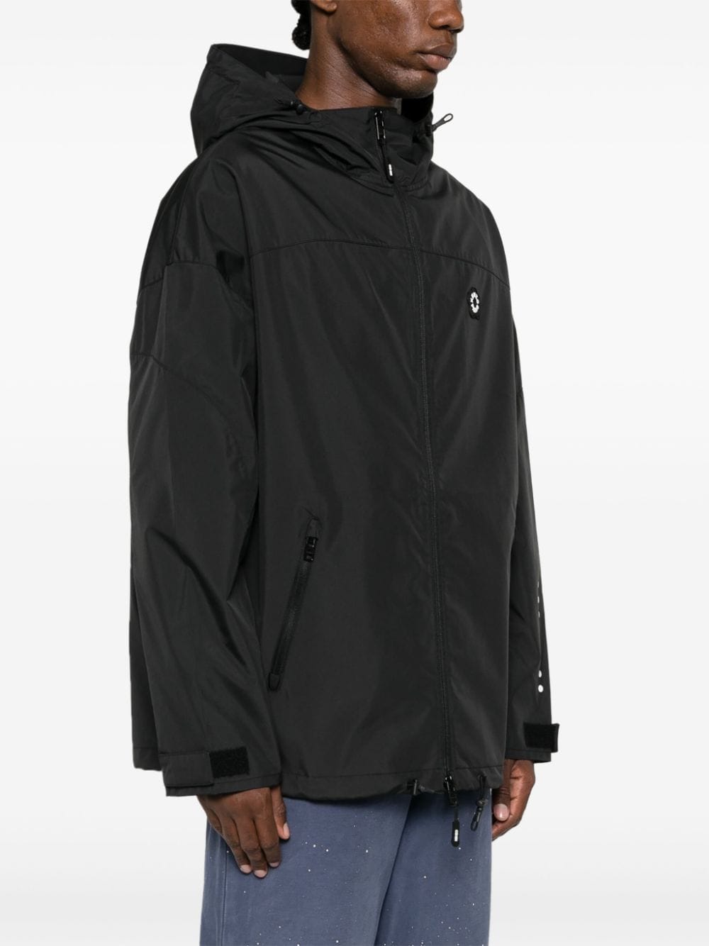 KENZO Lightweight Hooded Jacket with Reflective Accents for Men