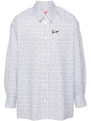 KENZO Modern Cotton Logo Print Shirt