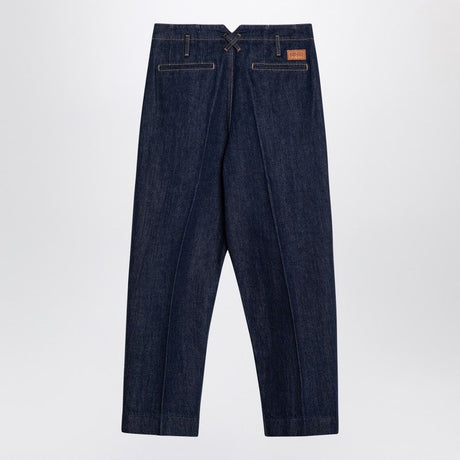 KENZO Relaxed Fit Blue Japanese Denim Jeans