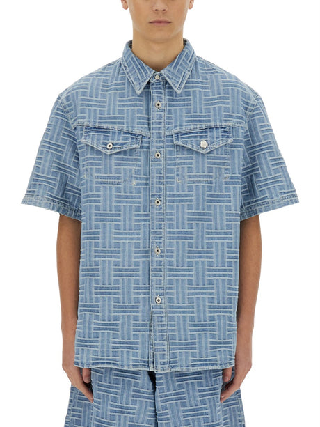 KENZO Stylish Men's Short Sleeve Shirt