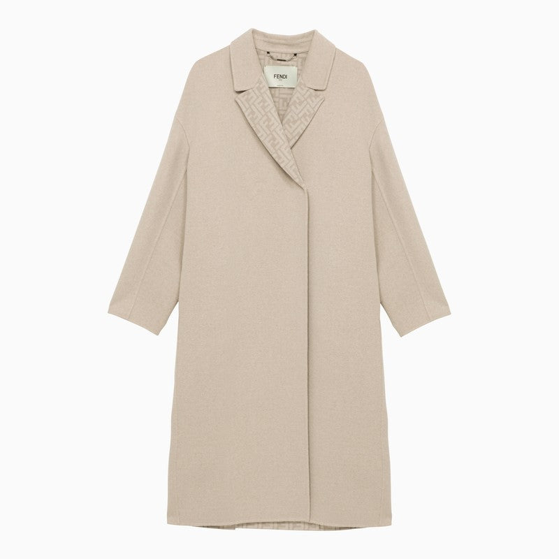 FENDI Chic Beige Wool Jacket for Women