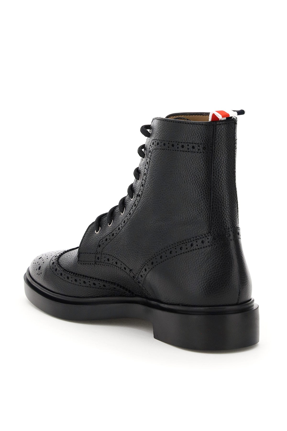 THOM BROWNE Black Leather Beatles Boot - Spring/Summer 2023