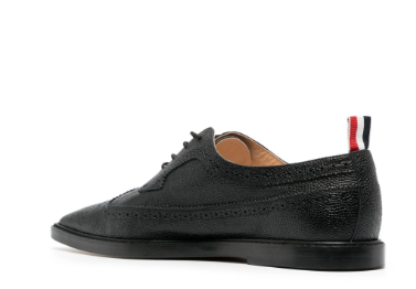 THOM BROWNE Pointed-Toe Leather Brogues for Women