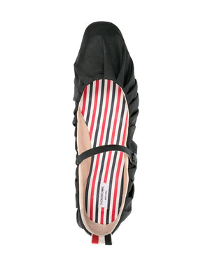 THOM BROWNE Elegant Leather Ballerinas for Women