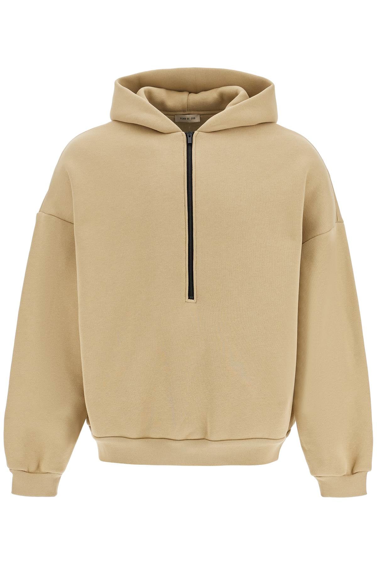 FEAR OF GOD Oversized Hooded Sweatshirt with Half Zip - Men’s