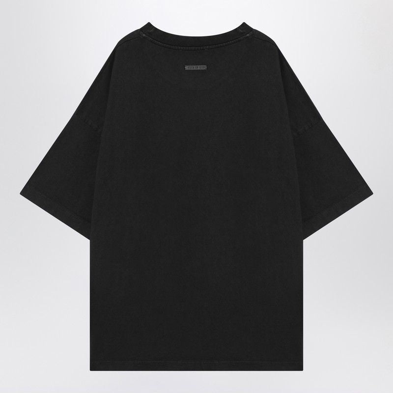 FEAR OF GOD Oversized Black Logo T-Shirt for Men - FW24