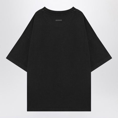 FEAR OF GOD Oversized Black Logo T-Shirt for Men - FW24