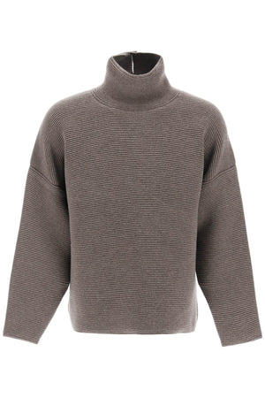 FEAR OF GOD Ultra-Heavy Wool Pullover with High Collar for Men in Gray