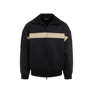 FEAR OF GOD Black Striped Track Jacket for Men - SS24 Collection