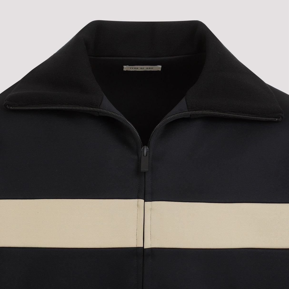 FEAR OF GOD Black Striped Track Jacket for Men - SS24 Collection