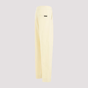 FEAR OF GOD Men's SS24 Yellow Wool Single Pleat Tapered Trousers