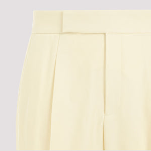 FEAR OF GOD Men's SS24 Yellow Wool Single Pleat Tapered Trousers