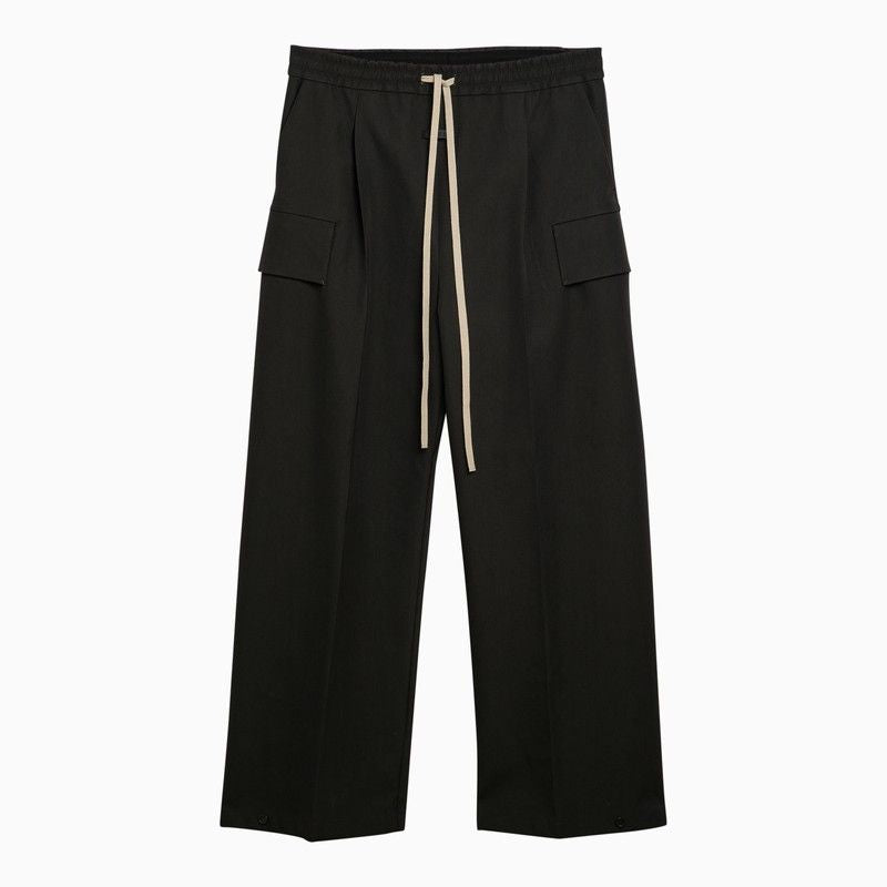 FEAR OF GOD Men's Olive Wide-Leg Trousers for SS24