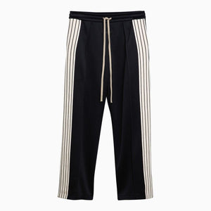 FEAR OF GOD Black Striped Nylon and Cotton Jogging Trousers