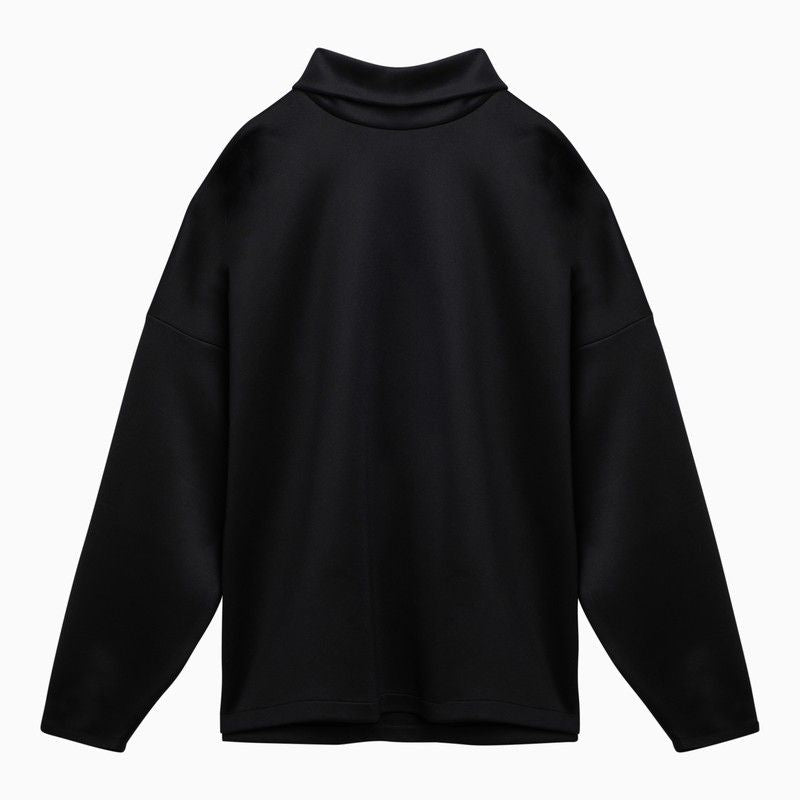 FEAR OF GOD Black Nylon Turtleneck Sweatshirt for Men