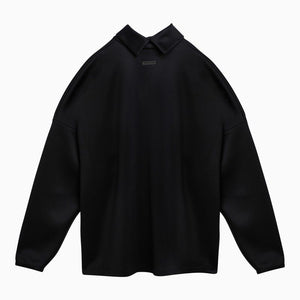 FEAR OF GOD Black Nylon Turtleneck Sweatshirt for Men