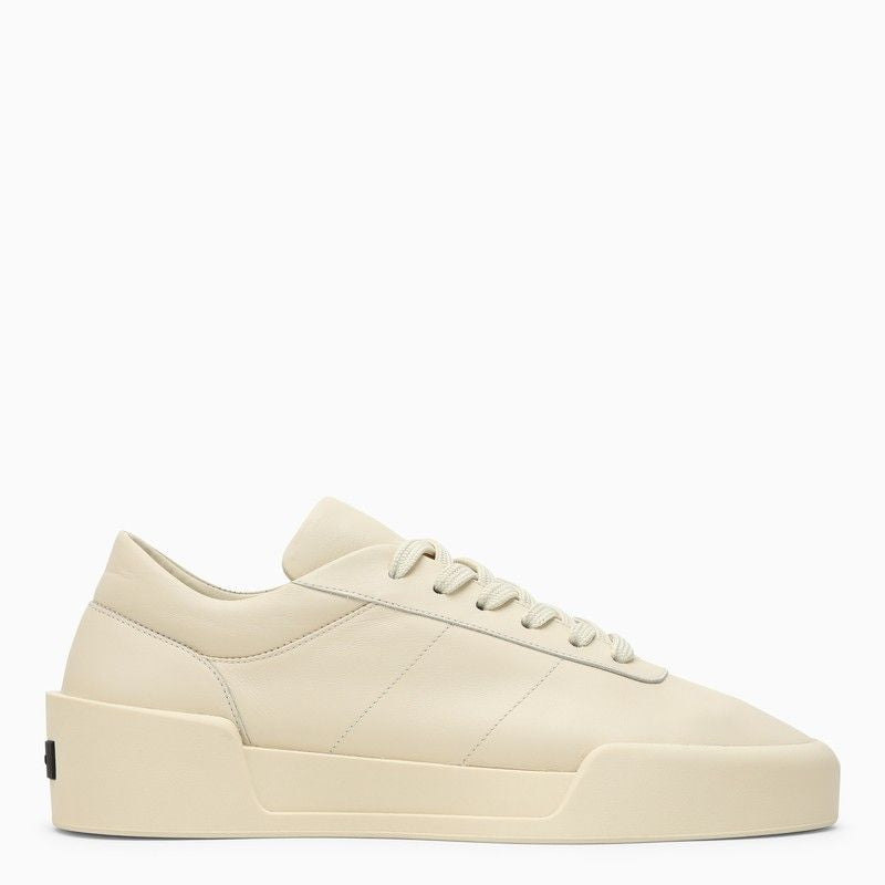 FEAR OF GOD Men's Low Top Bone Leather Sneakers for SS24