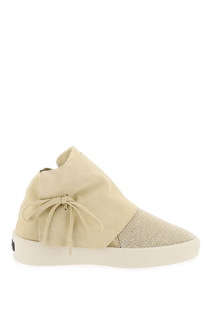 FEAR OF GOD Men's Neutral Suede and Bead Mid-Top Sneakers for SS24