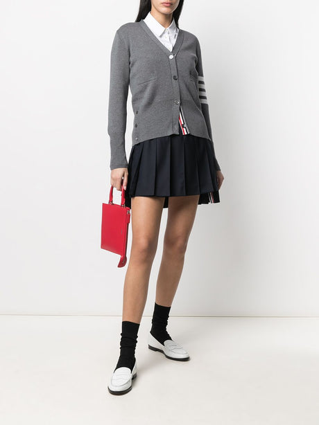 Blue Wool/Cupro Pleated Mini Skirt for SS24
