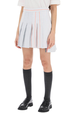 THOM BROWNE Fun and Flirty Striped Mini Skirt for Women