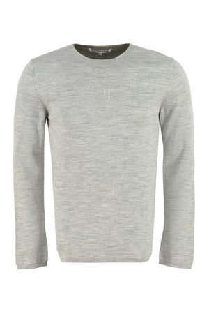 COMME DES GARÇONS SHIRT Men's Long Sleeve Crew-Neck Sweater in Grey