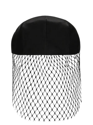 DOLCE & GABBANA Elegant Silk Satin Cupola Hat with Veil (Mini)