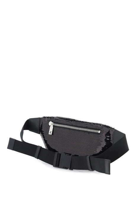 JIMMY CHOO Sequin Finley Belt Bag for Men - Black SS24