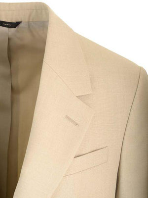 Blazer Nút Bấm Màu Beige Dành Cho Nam - Bộ Sưu Tập SS24