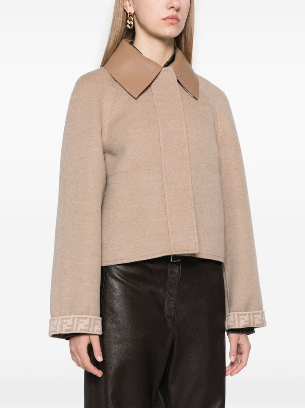 FENDI Contrast Collar Jacket for Women - FW24