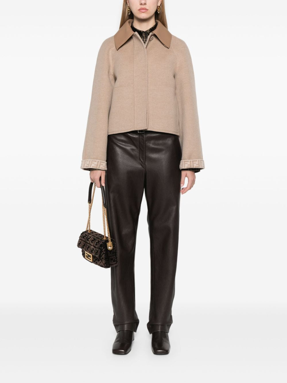 FENDI Contrast Collar Jacket for Women - FW24