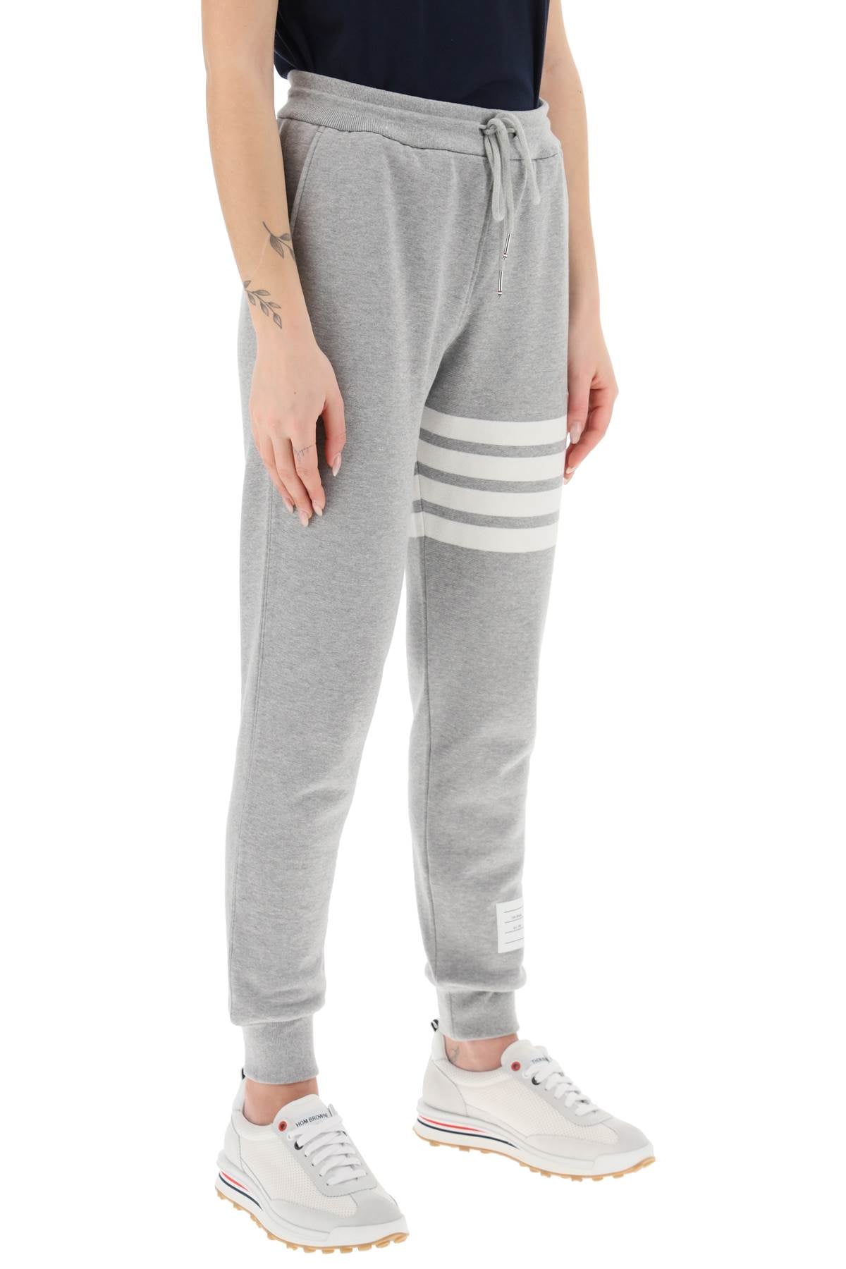 Women's Grey 4-Bar Sweatpants for FW23