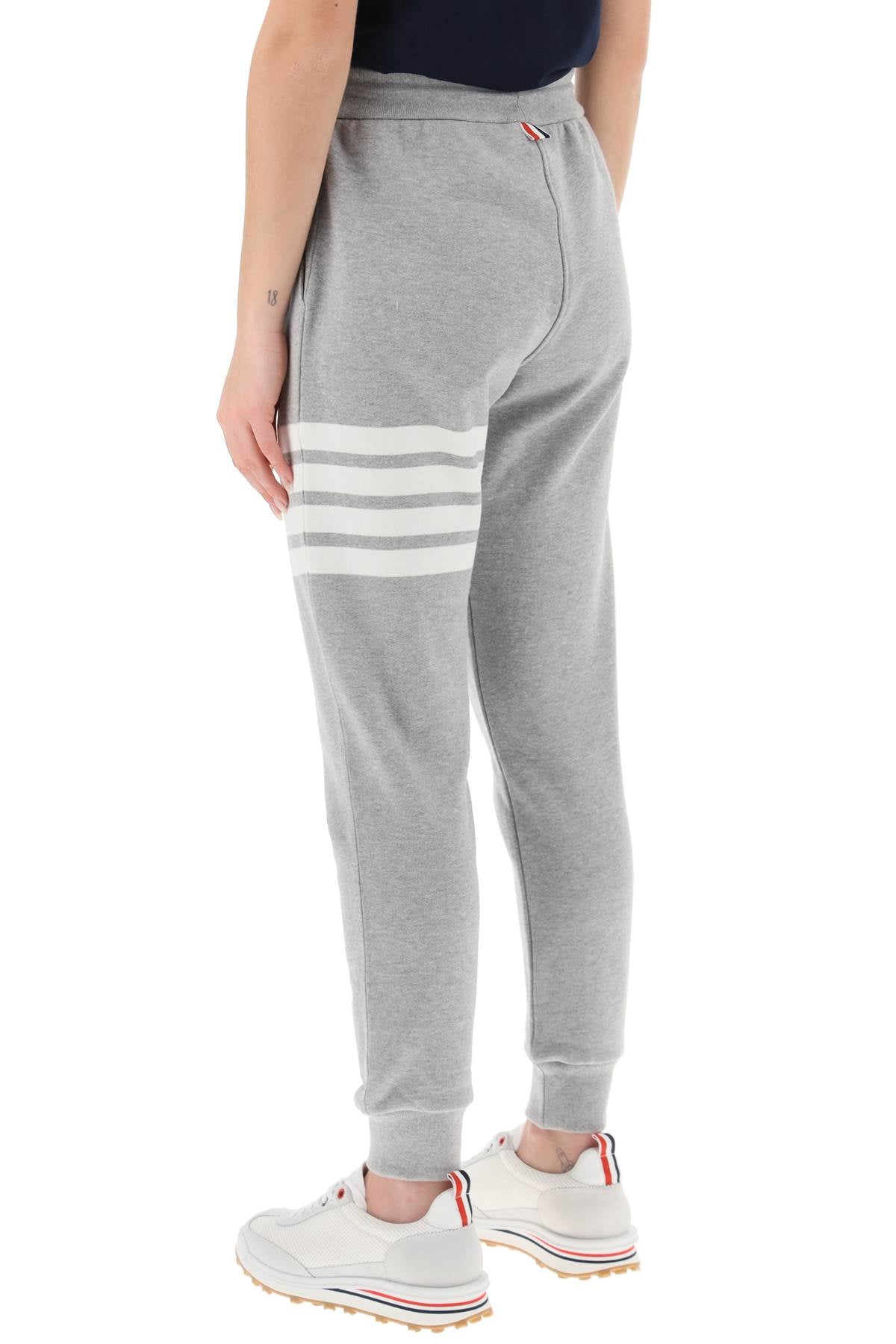 Women's Grey 4-Bar Sweatpants for FW23