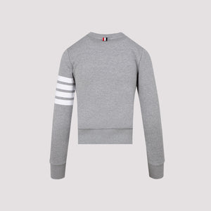 THOM BROWNE Iconic 4-Bar Crewneck Sweater