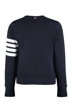 THOM BROWNE Iconic 4-Bar Crewneck Sweater