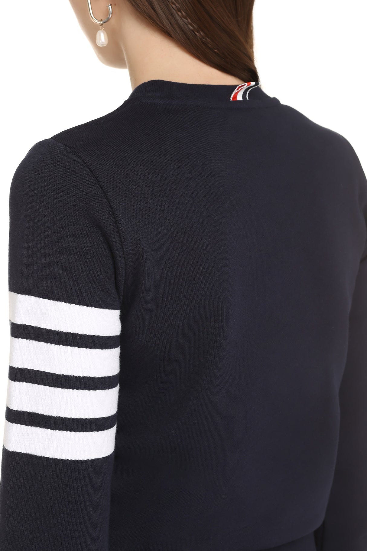 THOM BROWNE Iconic 4-Bar Crewneck Sweater