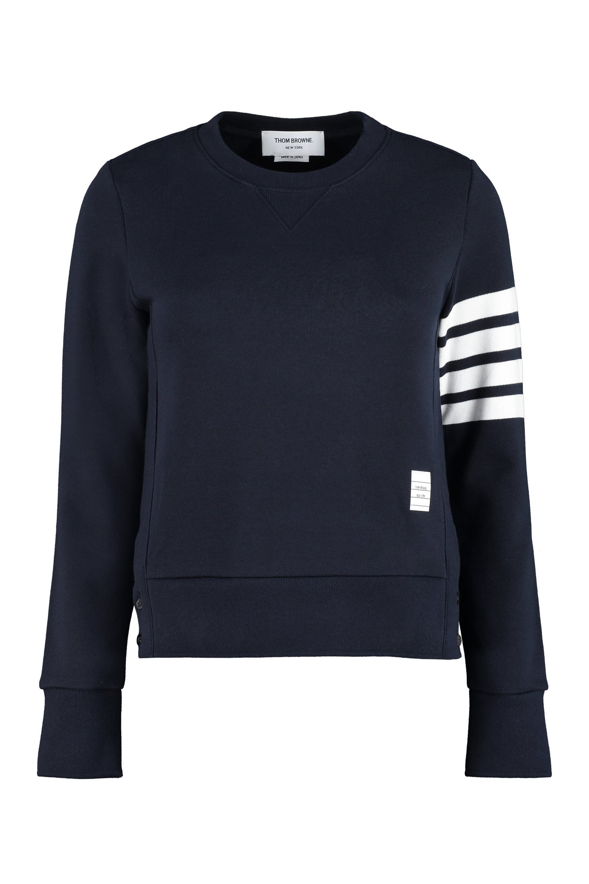 THOM BROWNE Iconic 4-Bar Crewneck Sweater