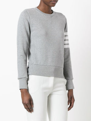 Women's Four-Bar Stripe Cotton Sweatshirt from FW23 Collection