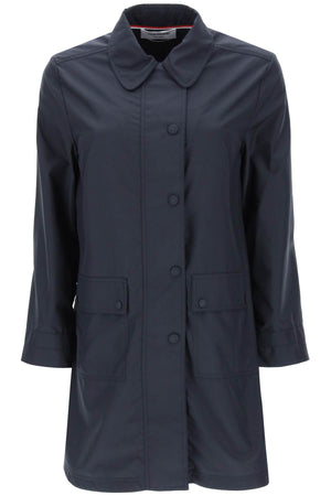 Blue Ripstop Parka Jacket for Women