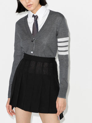 THOM BROWNE Women's 4-Bar Wool Cardigan