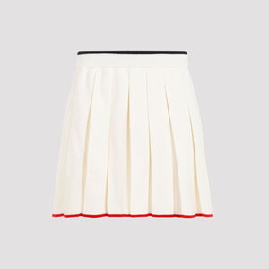 THOM BROWNE Elegant Full Needle Mini Pleated Skirt