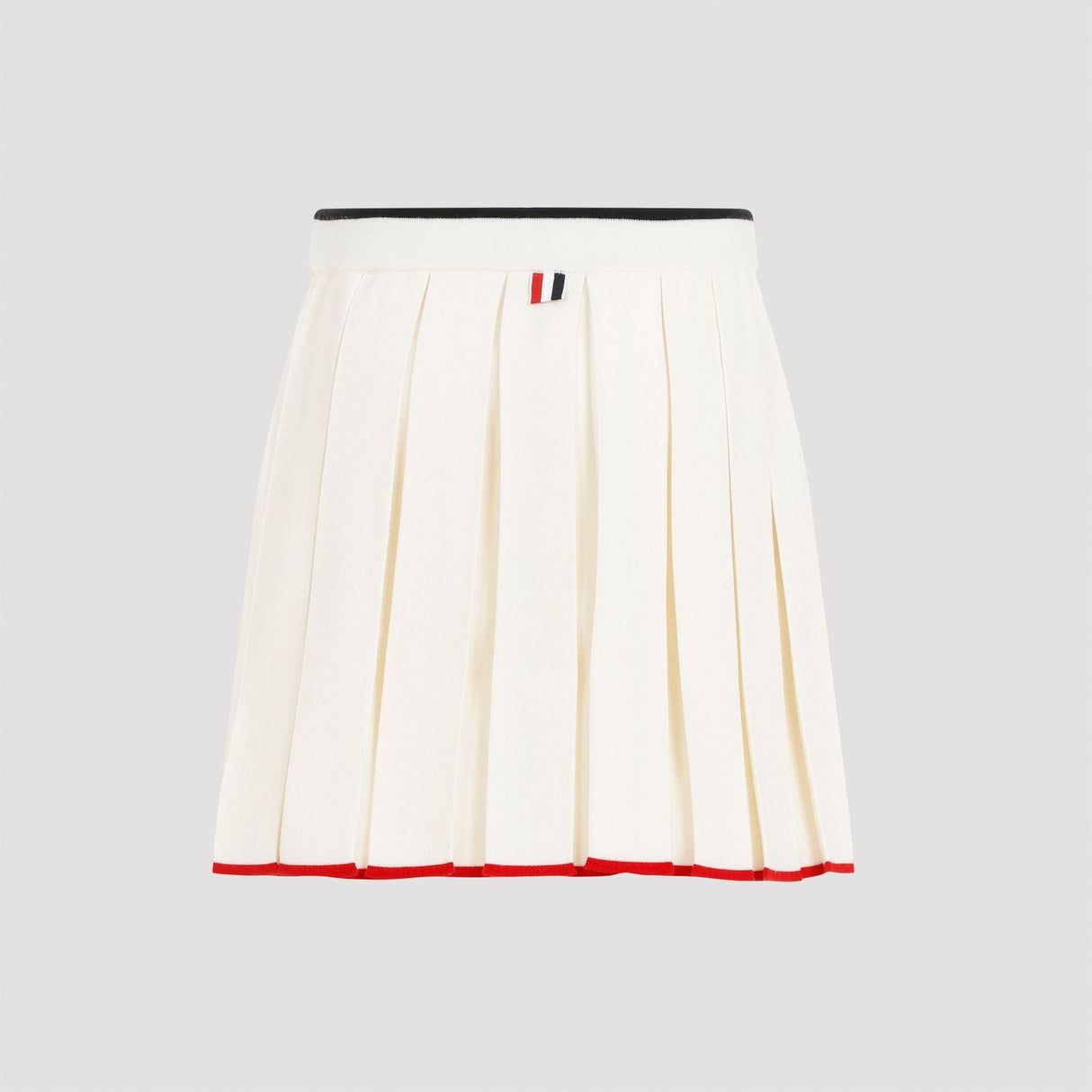 THOM BROWNE Elegant Full Needle Mini Pleated Skirt