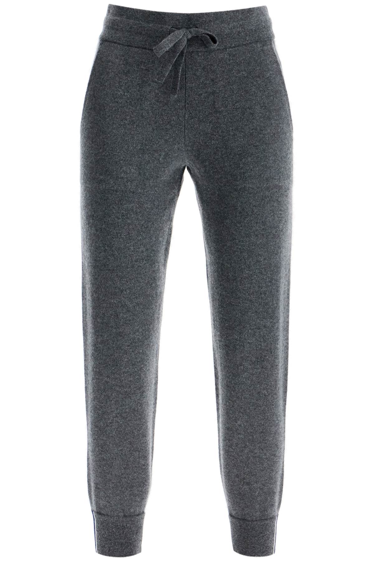 THOM BROWNE Luxurious Cashmere Joggers with Tri-Color Detail