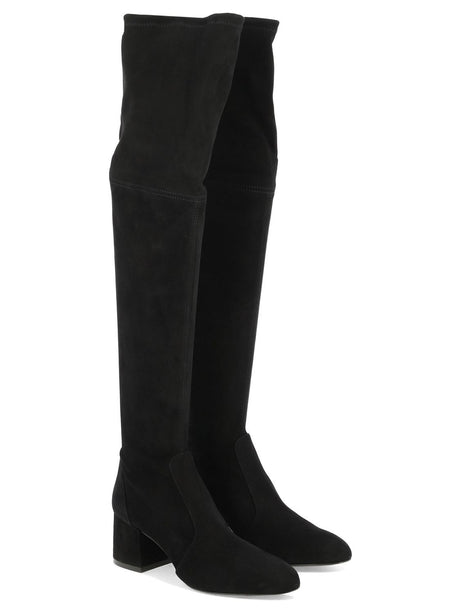 STUART WEITZMAN Black Flareland Boots for Women - FW24 Collection